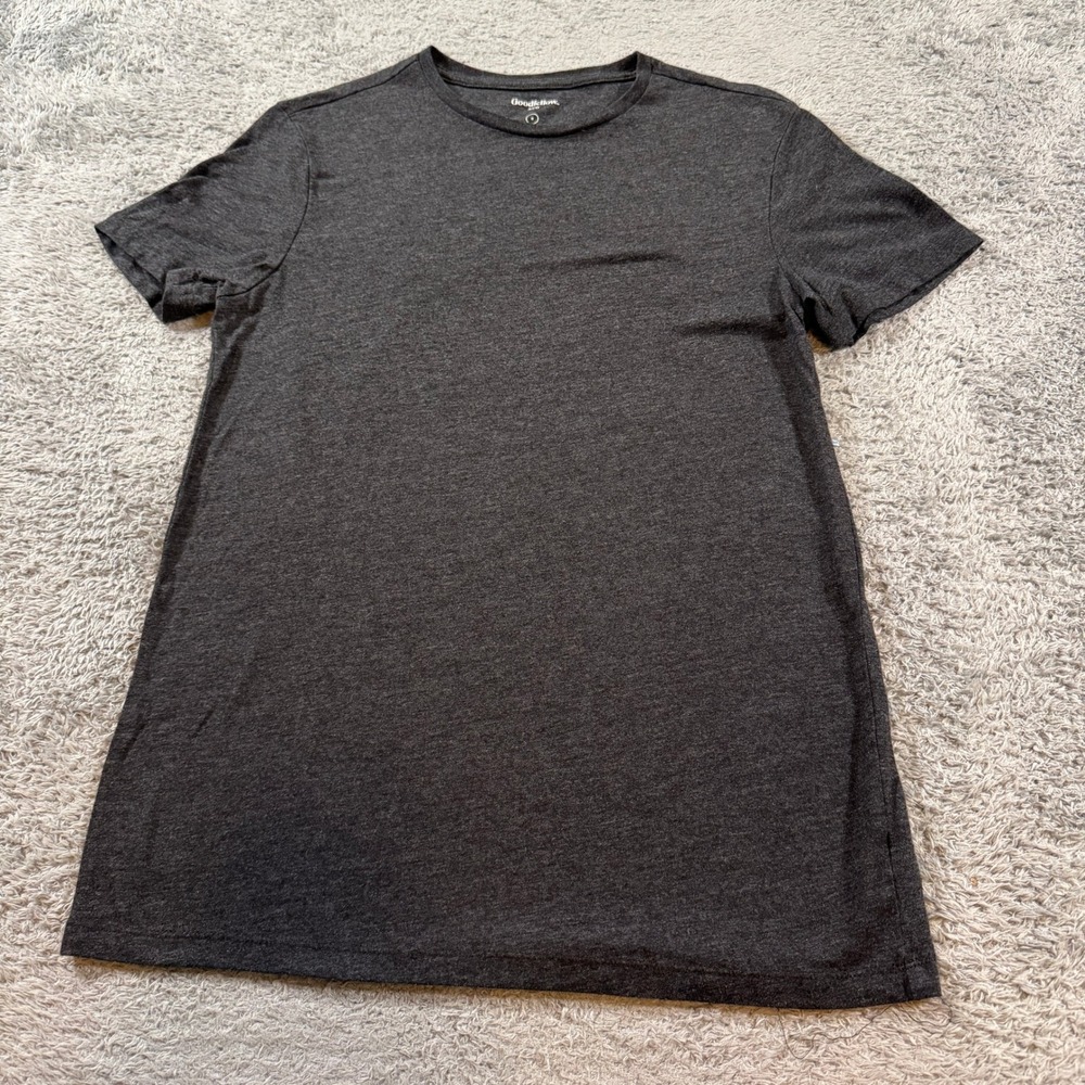 Goodfellow & Co Mens Lyndale Tee T-Shirt Size S Dark Gray Heather Cotton Blend